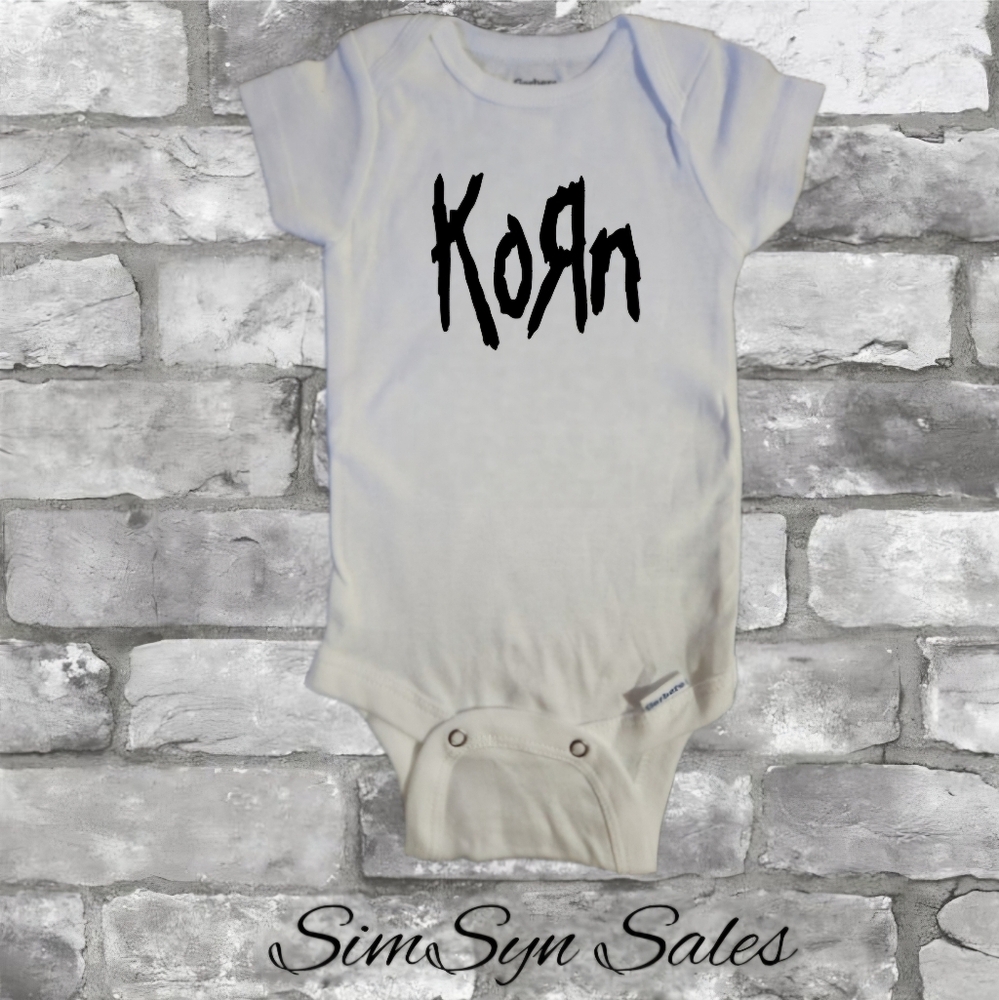 Korn Baby Band Onesie Onepiece Bodysuit 0-3 Months Brand New